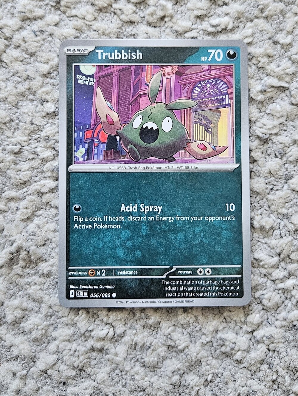 POKEMON TCG Card Trubbish Chaos Rising 056/086